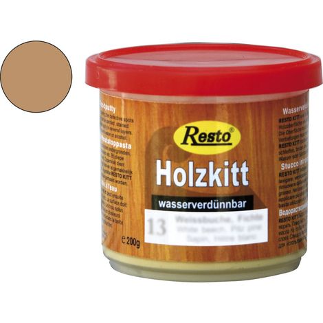 Resto Holzkitt ReparaturpasteSpachtelmasse lackierbar Kirsche hell 200g