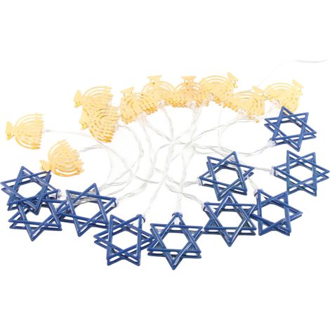 Guirlande Lumineuse LED Étoile d'Israël 3M 20 LED pour Décoration de Hanoukka (1/5)