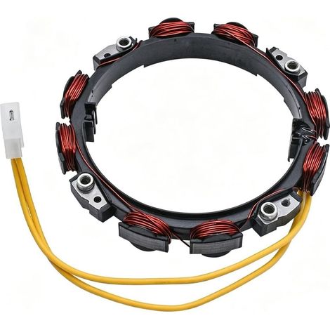 Bobine de stator d'alternateur 592830 avec régulateur pour moteurs 10-16 A de sortie en métal pour tondeuse à gazon (1/5)