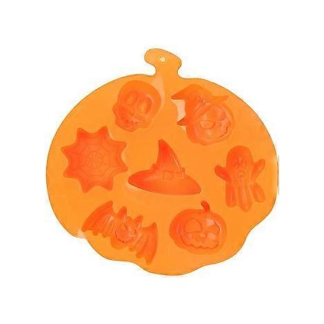 Halloween-Backform aus Silikon für kreatives Backen, langlebig und umweltfreundlich leicht zu reinigen und vielseitig einsetzbar im Backofen, Gefrierschrank und in der Mikrowelle.