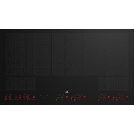 Beko HII98810NT. Colore del prodotto: Nero, Posizionamento dell'apparecchio: Da incasso, Dimensione della larghezza del piano cottura: 90 cm. Tipo di controllo: Touch, Posizione di controllo: Front / (1/4)