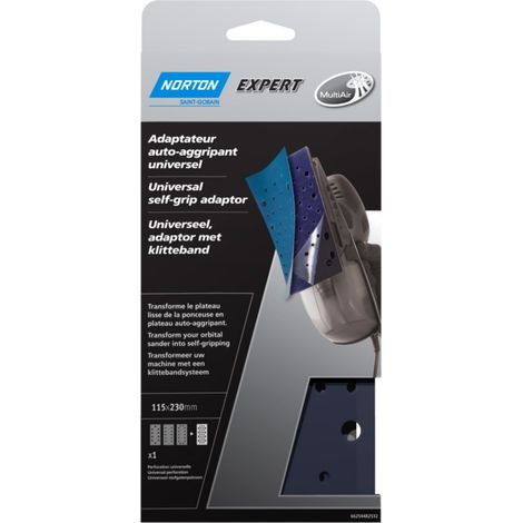 Norton Interface - Adattatore Multi Air per levigatrice, 115 x 280 mm