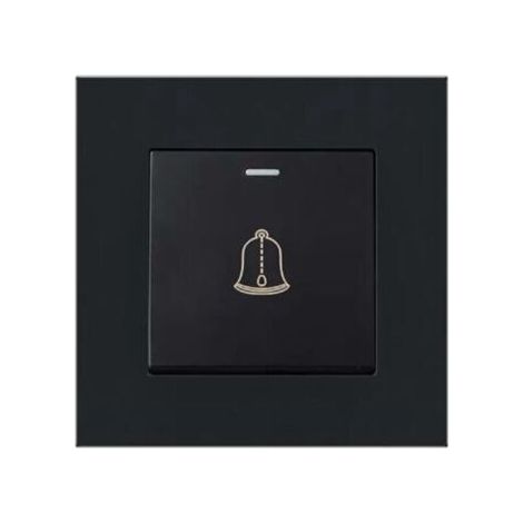 Bouton de sonnette extérieure sans fil étanche, interrupteur 220-250V, diamètre 8,6 cm (3,38 pouces) –