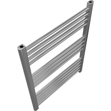 RADOX Sèche-serviette à eau chaude mural - Celsius chrome - 800 x 600 mm - 13 tubes - 335 W (1/3)