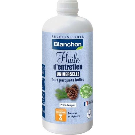 Blanchon Huile d’Entretien Universelle Satinée 1L – Rénovation et protection de tous les parquets huilés – Séchage 20 min