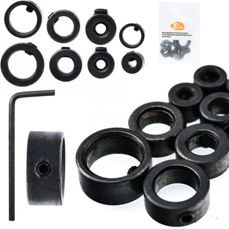 Butée De Perçage - Acier Inoxydable - Pour Forets 3 À 16 mm - 8 Pièces Avec Clé (1/5)