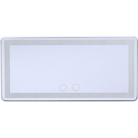 Kosmetikspiegel für Autos, sundiguer, LED-Beleuchtung, wiederaufladbar, in drei Farben einstellbar, Material ABS/Glas/Elastisch, schwarz (1/5)