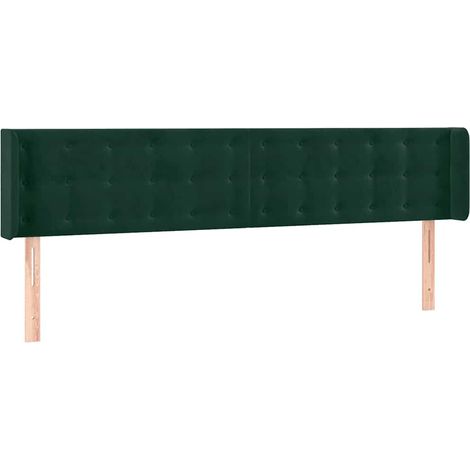 Maison Exclusive - Cabecero de terciopelo verde oscuro 163x16x78/ (1/5)