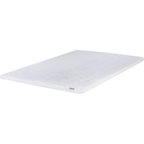 Coprimaterasso topper in schiuma di gel bianco 120 x 200 cm Frosty