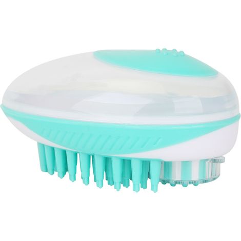 Brosse de massage 2 en 1 avec distributeur de shampoing pour animaux – DELKEVIC (1/4)