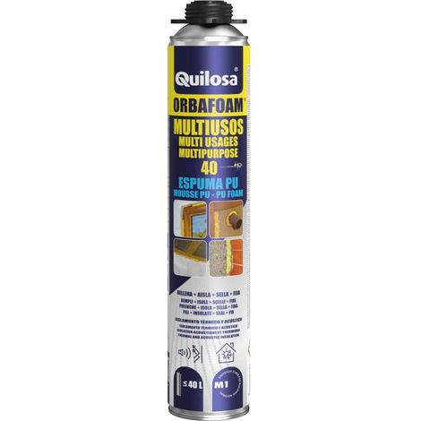 Espuma poliuretano pistola 670ml multiusos quilosa (1/2)