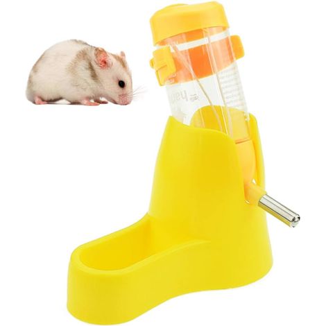 Distributeur d'eau automatique suspendu 3 en 1 pour hamsters, souris, rats et hérissons, avec base. (1/5)