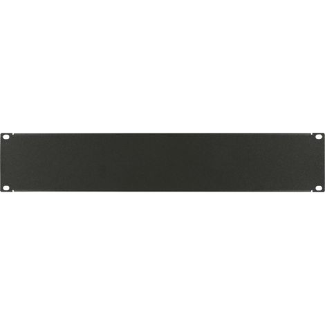 Pannello di copertura nero Lanview 2U 19", tipo a vite, RAB105BL