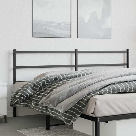 Tête de lit de remplacement métal noir 180 cm (1/5)