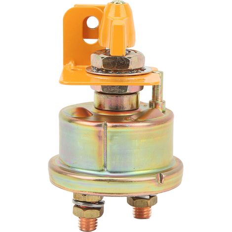 Interrupteur Coupe-Batterie Rotatif 300A 12V/24V, Isolateur de Batterie à Serrure Fixe pour Camping-car et Yacht (1/5)