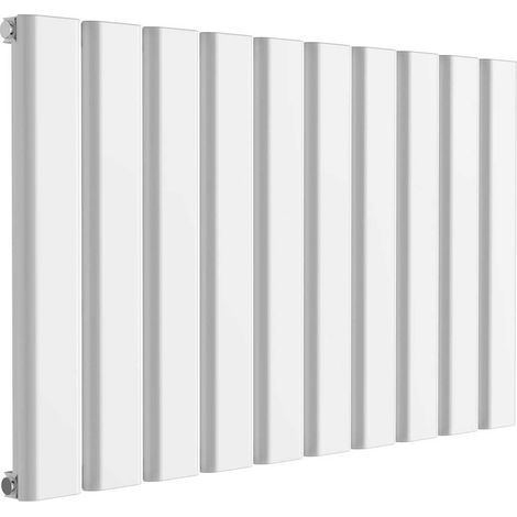Reina Vicari Single Horizontal Aluminium Radiator 600mm H x 1000mm W White