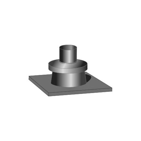 Couvercle de conduit de cheminée ProGasPP, en plastique, ø110 mm