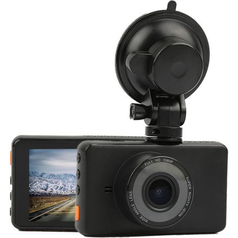 Cámara de salpicadero 1080p para coches, visión nocturna mejorada, pantalla LCD de 3 pulgadas, gran angular de 170°, grabación en bucle, grabación de accidentes. (1/5)