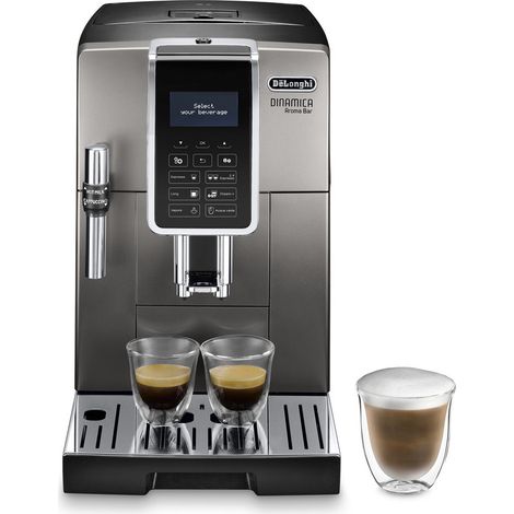 De’Longhi Dinamica Ecam Dinamica Aroma Bar ECAM359.37.TB. Tipo di prodotto: Macchina per espresso, Tipologia macchina del caffé: Automatica, Capacità tanica acqua: 1,8 L, Tipologia... - ECAM 359.37.TB (1/5)