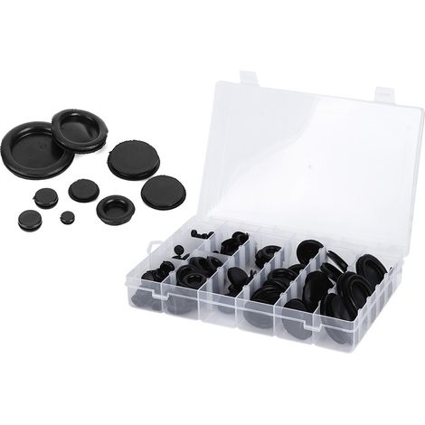 Assortiment de 130 joints d'étanchéité en caoutchouc pour la protection des câbles électriques de 6 à 50 mm / 0,2 à 2 pouces (1/5)