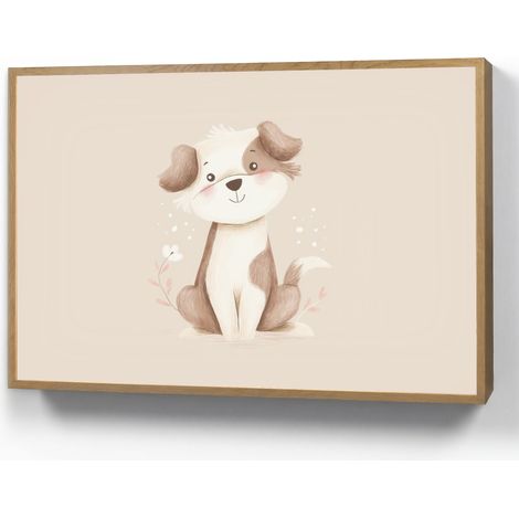 APLIQUE DE PARED Perro - Manchado - Marrón 100x70 cm (1/4)