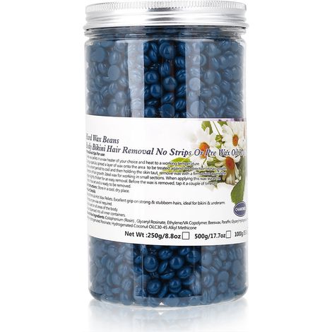 Film à épiler chaud cire dure 500g soin corps jambes maillot élimination poils camomille (1/5)