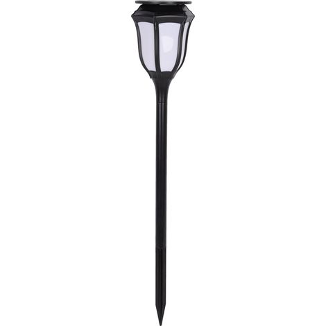 Lampe Solaire Extérieure à Effet Flamme - 96 LED - Commande Automatique par Luminosité - IP65 - Pour Jardin Clôture Allée (1/5)
