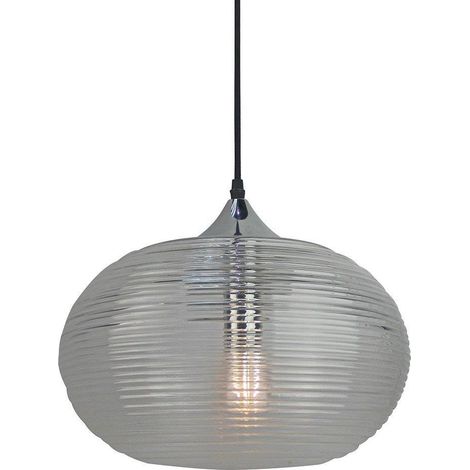 Suspension V-TAC verre fumé métal Ø33 1xE27 VT-7350 (1/2)