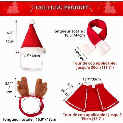 Costume for Dogs, Cats, Accessories, Costume, Cape Scarf, Hat, Headband, Clothing, Collar, Decoration for Small Dogs Cats (1/4)