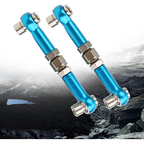 Tige de direction avant/arrière bleue pour servo HPI RS4 Sport 3 1/10 - Pièce de rechange et mise à niveau (1/5)