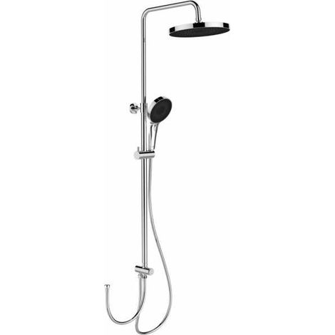 Invena Doccia Elegante cromo e nero 26 cm (1/5)