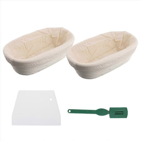 Panier de fermentation artisanal pour pain au levain - Ensemble de bannetons de boulanger, idéal pour la pousse et le façonnage (1/5)