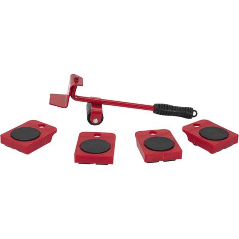 Kit de Déplacement Mobilier "5 Pièces" 35cm Rouge (1/5)