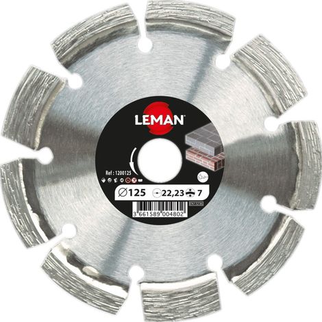 DISQUE DIAMANT SEGMENTS A DEJOINTER 115X22.23 HT 7 - 1200115 - LEMAN (1/4)