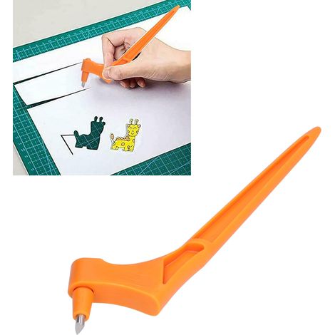 Tragbares Tranchiermesser, Präzisionsmesser, orange (1/5)