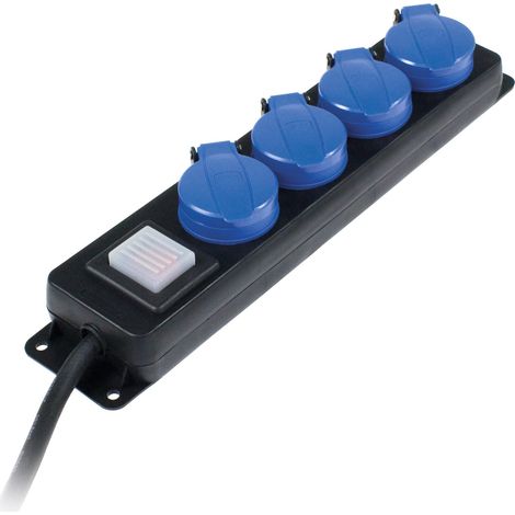 Bloc de 4 Prises de Distribution avec Interrupteur 1,5 m (1/2)