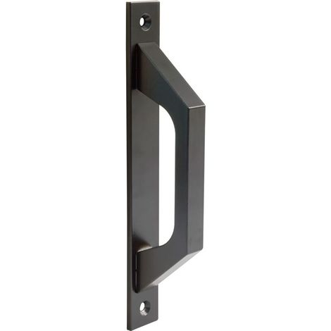 EASYCOMFORT Noir - Tirette droite en aluminium noir pour portes coulissantes ou battantes - 198 x 25 x 40 mm Tirette droite fonctionn et confortable (1 pièce) (1/4)