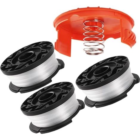 Lot de 3 Fils de Rechange pour pour Black+Decker A6481 A6485 AF-100-3ZP,Rechange Coupe Bordure pour ST5530-GB GLC3630L20-GB STC1820PC-GB BESTA530-GB BESTA525-GB1,65 mm 6.1 m (1/5)