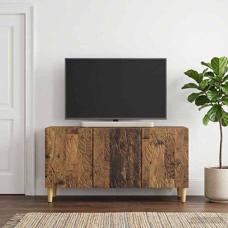 TV-Schränk 99 x 34,5 x 50 cm Altholz Holzwerkstoff (1/5)
