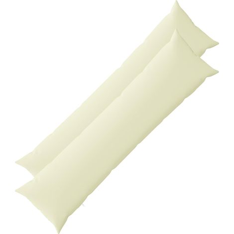 vidaXL Funda de almohada 2 pcs HEERLEN Crema 40 x 145 cm Poliéster (1/2)