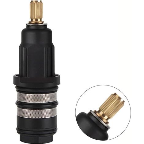 Kit di riparazione per miscelatore termostatico per doccia in ottone, cartuccia termostatica di ricambio, nucleo valvola acqua calda/fredda, per rubinetto doccia
