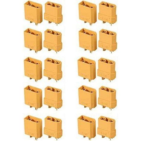 10 Paires Connecteurs Batterie XT90 XT90H Fiche Banane pour Batterie LiPo (1/4)
