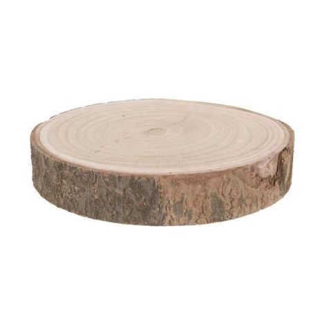 PLATO TRONCO MADERA 28CM