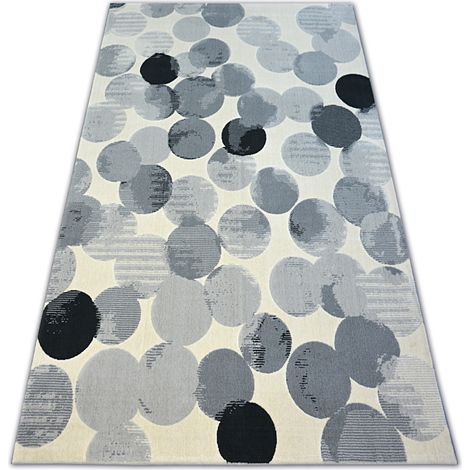 Alfombra SCANDI 18461/752 - Ruedas círculos crema/gris/negro multicolour 160x230 cm (1/5)
