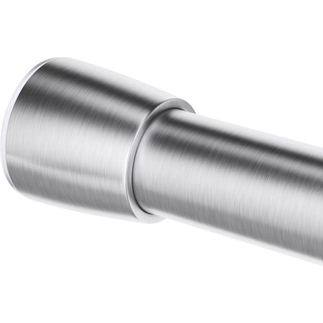 InterDesign Asta Tenda Doccia, Metallo, Argento Opaco, da 66 a 107 cm di lunghezza (1/5)
