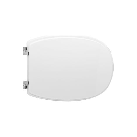 Sedile wc coprivaso per Pozzi Ginori vaso Citterio 45,5-50,5 x 35,8 cm copriwater con sedile in legno colato e cerniere regolabili (1/4)