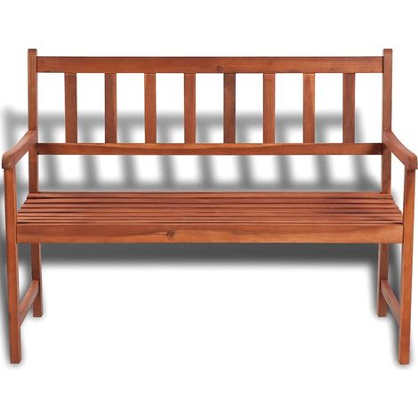 vidaXL Banco de jardín madera maciza de acacia 120 cm (1/2)