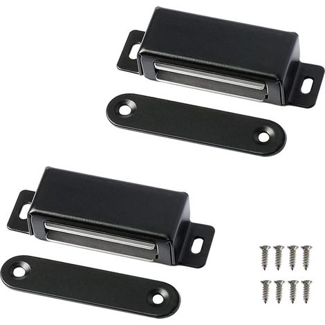 Loquets magnétiques pour portes de placard, lot de 2 (1/5)