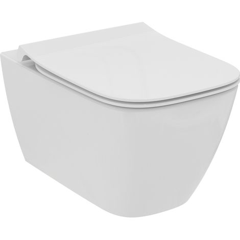 Ideal Standard - Set WC i.life B, composto da un WC sospeso e un sedile slim con chiusura ammortizzata (1/4)