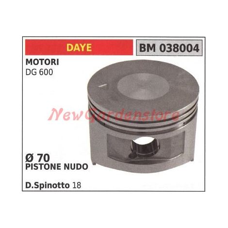 Pistone motore rasaerba tagliaerba DG 600  Ø 70mm DAYE 038004